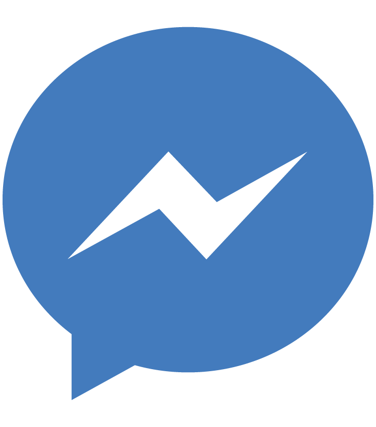 You can contact us using Messenger